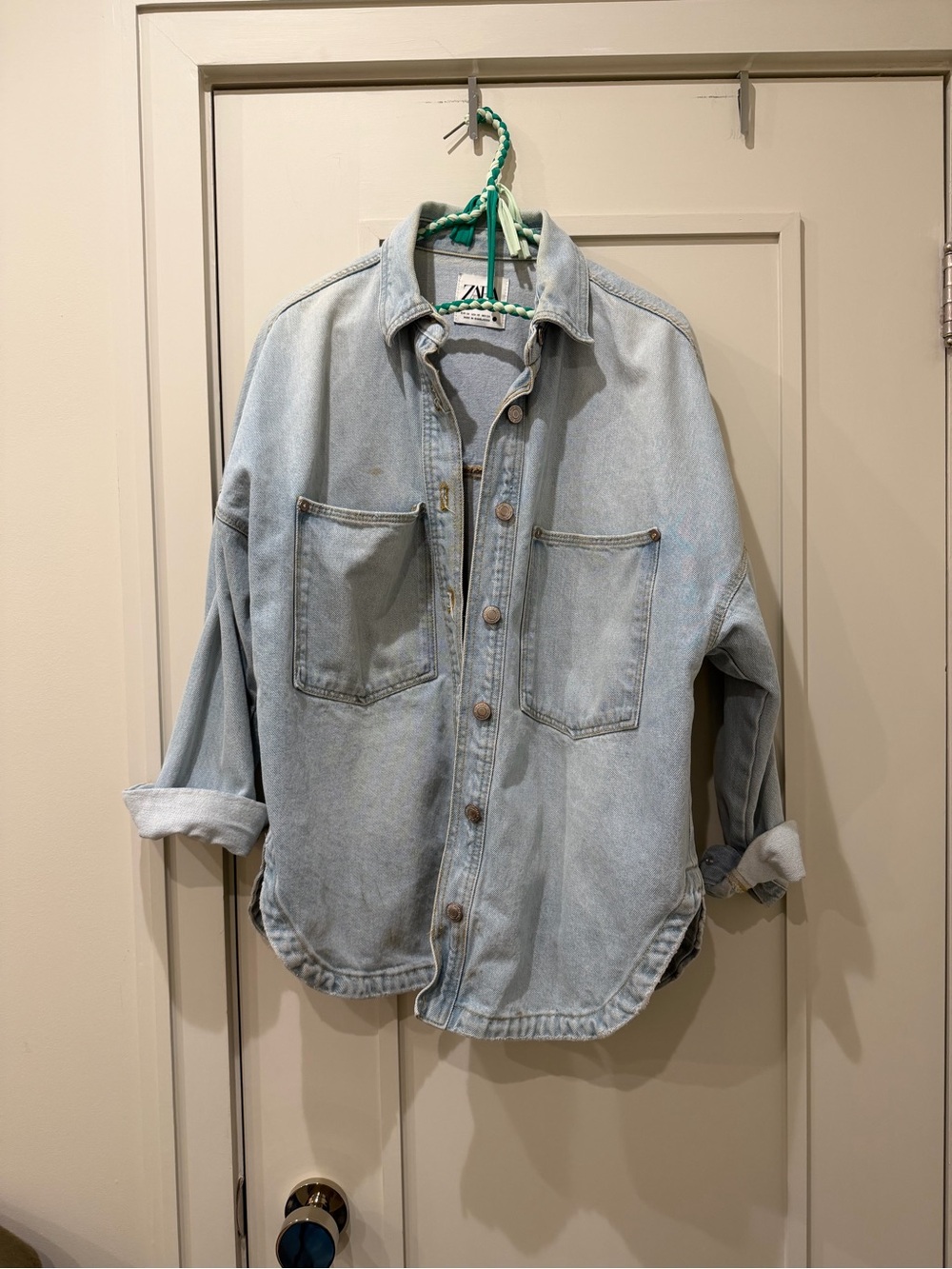 Zara Denim Jacket Oversized